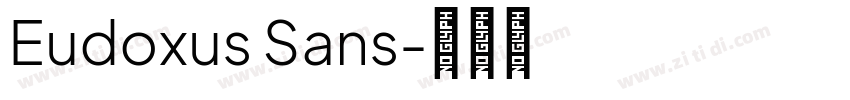 Eudoxus Sans字体转换